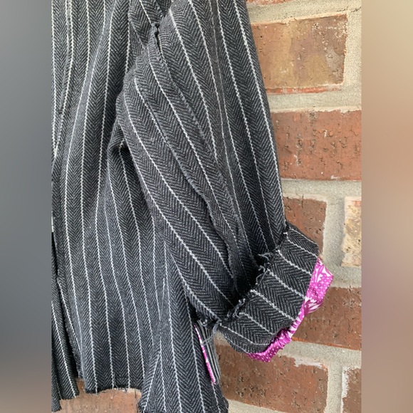 NWOT DuCati Jacket |  Sz 2 Striped | Unique 
Denim | Collared | NEW! - Picture 10 of 17